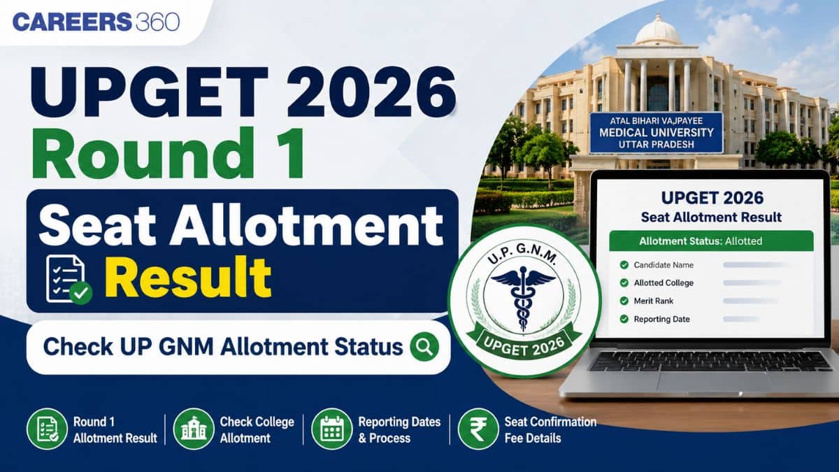 UPGET 2026 Round 1 Seat Allotment Result (June 29): Check UP GNM Allotment Status